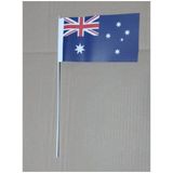 Bellatio Decorations zwaaivlaggetjes/handvlaggetjes papier Australie 24 cm