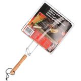 Set van 2x stuks vierkante barbecueroosters / bbq roosters met handvat 40 cm - barbecue accessoires