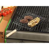 Set van 2x stuks vierkante barbecueroosters / bbq roosters met handvat 40 cm - barbecue accessoires