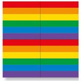 100x Gay pride thema servetten regenboog 33 x 33 cm - Papieren wegwerp servetjes - Regenbogen Gay Parade versieringen/decoraties