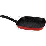 Magefesa Grillpan 27 X 6,5 Cm Staal Koraalrood/zwart