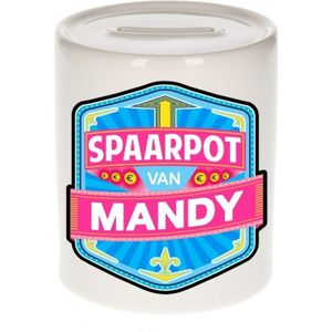 Kinder spaarpot voor Mandy  - keramiek - naam spaarpotten