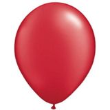 Qualatex ballonnen Ruby rood 25 stuks