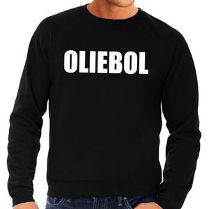 Foute oud en nieuw trui / sweater - oliebol - zwart voor heren