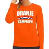 Oranje fan sweater voor dames - oranje kampioen - Holland / Nederland supporter - EK/ WK trui / outfit