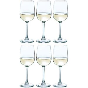 6x Stuks wijnglazen voor witte wijn 280 ml - Versailles - Wijn glazen
