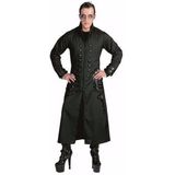 Grote maten zwarte gothic/vampier jas verkleedkleding voor heren
