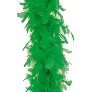 Faram Party - Veren Boa - Carnaval verkleed accessoire - groen - 180 cm - 50 gram