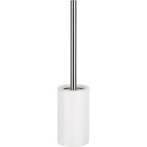 Spirella Luxe Toiletborstel in houder Sienna - ivoor wit glans - porselein - 42 x 10 cm - met binnenbak