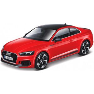 Modelauto Audi RS5 Coupe rood 19 x 8 x 5 cm - Schaal 1:24 - Speelgoedauto - Miniatuurauto