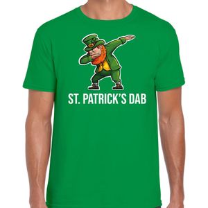 St. Patricks day t-shirt groen voor heren - St. Patricks dab - Ierse feest kleding / outfit / kostuum