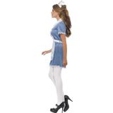 Blauwe/witte zuster verkleed kostuum/jurk voor dames - Carnavalskleding zusters/verpleegsters - Ziekenhuis verkleedkleding