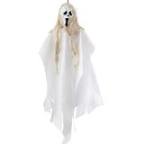 Halloween/horror thema hang decoratie spook - enge/griezelige pop - 60 cm