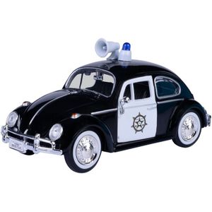 Modelauto Volkswagen Kever politiewagen/politieauto 1:24 - speelgoed politie auto schaalmodel