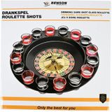 Benson Roulette drankspel - kunststof - set met wiel - shots - casino spel