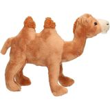 Cornelissen pluche kameel knuffel dier - bruin - 22 cm