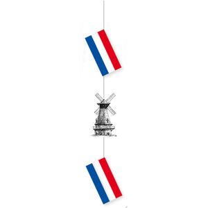 Nederland thema hang slingers met molen  - Holland feestartikelen/versiering