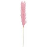Mica Decorations Pluimgras losse steel/tak - 3x - roze - 104 cm - Decoratie kunst bloemen