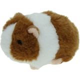 Pluche Knuffel Dieren Cavia Bruin/Wit van 13 cm - Speelgoed Huisdieren Knuffels