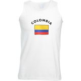 Witte heren tanktop Colombia