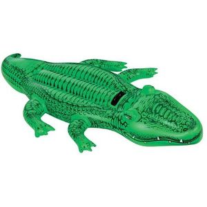 Opblaasfiguur Zwembad - Intex - Krokodil (Ride-o - 168 X 86 Cm)
