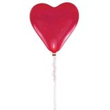 Set van 5x stuks grote rode hartjes ballonnen 60 cm - Valentijnsdag/bruiloft decoratie feestartikelen