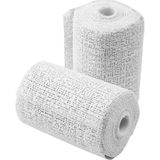 10x rollen gips gaas/gipsverband 7,5 x 2,7 m - Gipsrollen - Zwanger - Gipsbuik - Maskers - Afdruk lichaam