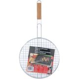 Barbecue/BBQ braadrooster rond 30 cm - Metaal