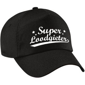 Super loodgieter cadeau pet / baseball cap zwart voor dames en volwassenen - cadeau pet loodgieter