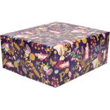 3x Rollen Sinterklaas kadopapier print gekleurd  2,5 x 0,7 meter op rol 70 grams - Luxe papier kwaliteit cadeaupapier/inpakpapier - Sint en Piet