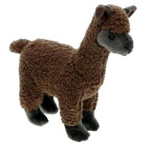 Pluche Knuffel Lama Bruin 23 cm