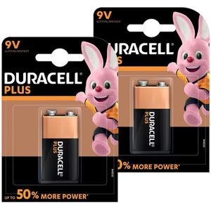 4x stuks Duracell V9 Plus batterij alkaline - Lr61 - Batterijen pack - Blokbatterijen