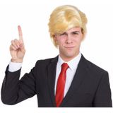 Feestpet make America great again rood met blonde pruik en rode stropdas voor volwassenen - Donald Trump - verkleed kostuum / carnavalskleding