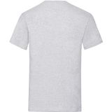 Set van 2x stuks t-shirts grijs heren - Ronde hals - 195 g/m2 - Ondershirt/shirt - Voor mannen, maat: S (EU 48)