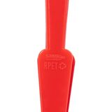 Spaanse handwaaier - rood - gerecycled kunststof/polyester - 42 x 23 cm