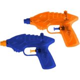 2x Waterpistool/waterpistolen blauw 16,5 cm