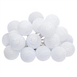 Atmosphera LED slinger 20 bollen D6 cm wit 4 meter - Sfeerverlichting