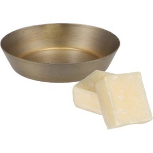 Amberblokjes/geurblokjes cadeauset - cashmere geur - inclusief schaaltje