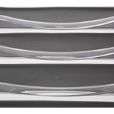 Set van 2x stuks bestekbakken/keuken organizers Tidy Smart 6-vaks grijs transparant kunststof - 40 x 32 cm