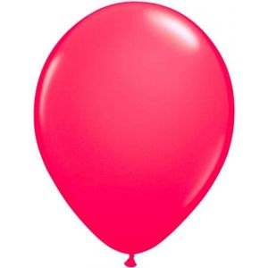 Feestversiering ballonnen roze helium of lucht 50 stuks
