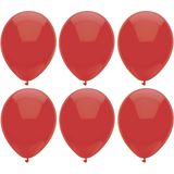 Haza Ballonnen verjaardag/thema feest - 200x stuks - rood - 29 cm