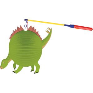 Amscan - Sint Maarten lampionstokje set met Dinosaurus lampion 25 cm