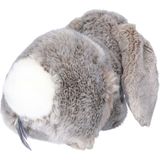 Pluche Hangoor Konijn Grijs Knuffel van 28 cm - Dieren Speelgoed Knuffels Cadeau