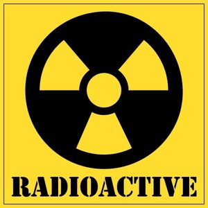 15x Radioactive gevaren sticker 10,5 cm - Halloween/horror decoratie/versiering