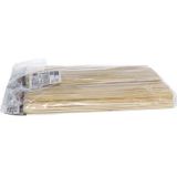 100x Bamboe houten sate prikkers/spiezen - bbq sticks - 35 cm