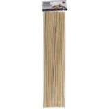 100x Bamboe houten sate prikkers/spiezen - bbq sticks - 35 cm