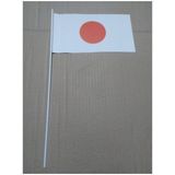 Zwaaivlaggetjes Japan 12 x 24 cm
