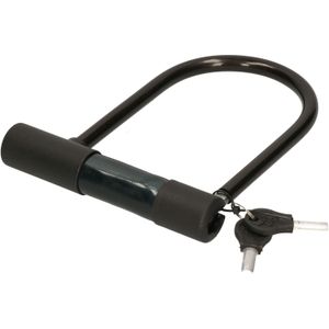 Benson Fiets beugelslot - zwart - staal - 16 x 20 cm - Fietsslot/Scooter/Motorslot - Fiets sloten en accessoires