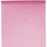 Santex Tafelkleed op rol - 2x - non woven polyester - roze - 120 cm x 10 m