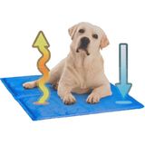 Verkoelende huisdieren gelmat / koelmat - Cooling mat voor middel honden en/of katten - 90 x 50 cm